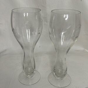 Etched Stemware Hand Blown Cocktail Glasses Set Of 2 Included Bar Accessories